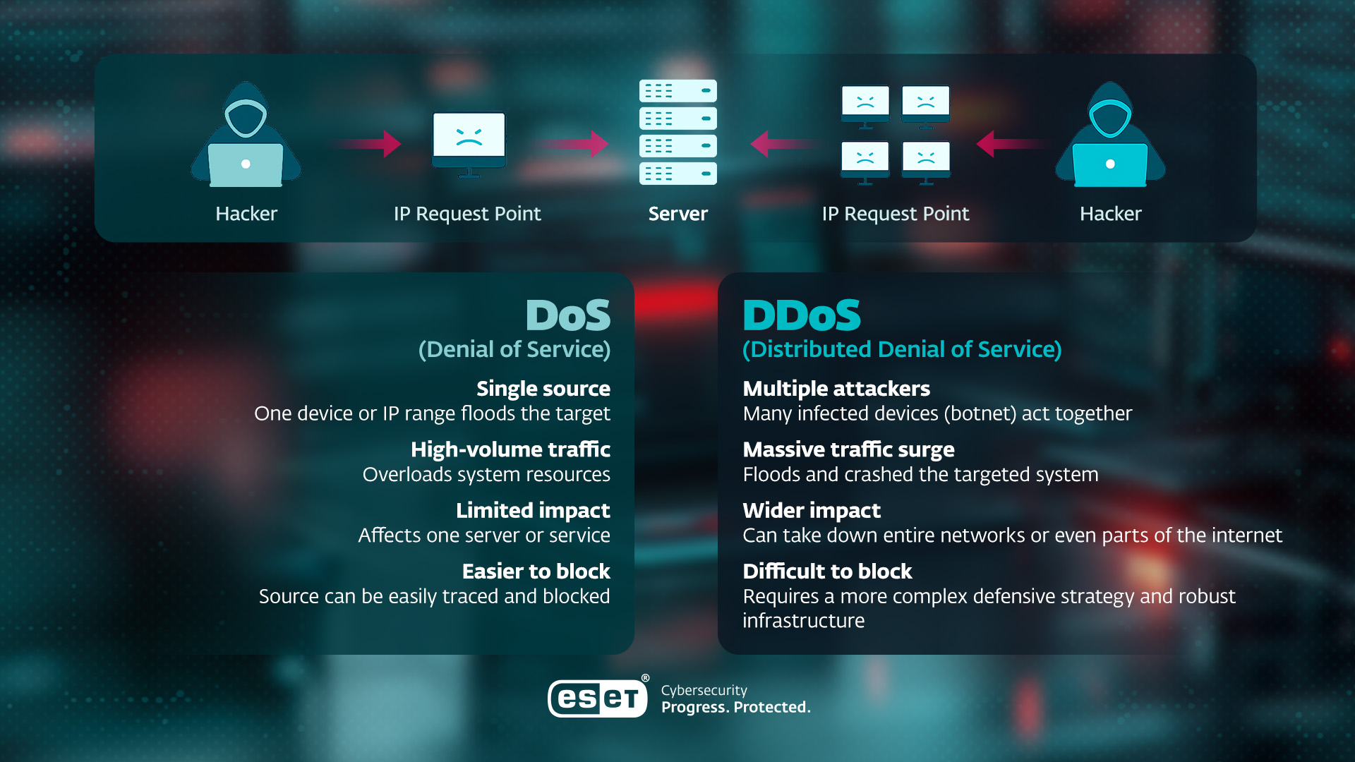 DDoS attacks infographic