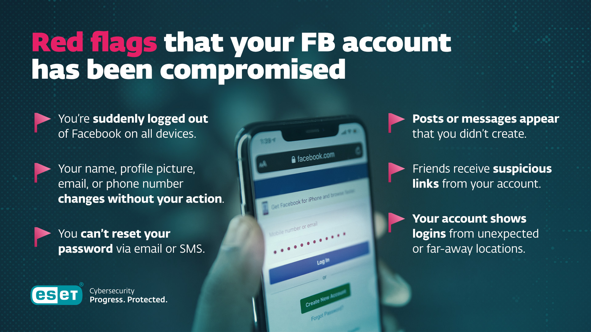 Red flags Red flags your FB account has been hacked