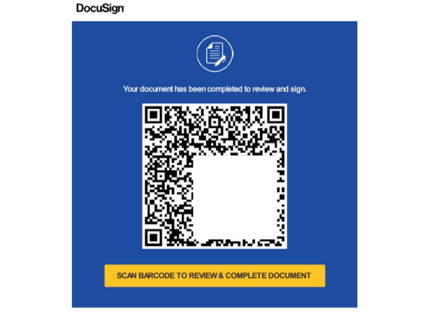 Picture_example of QR code phishing email