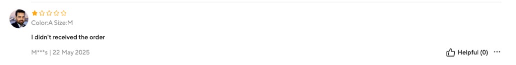 AliExpress customer reviews