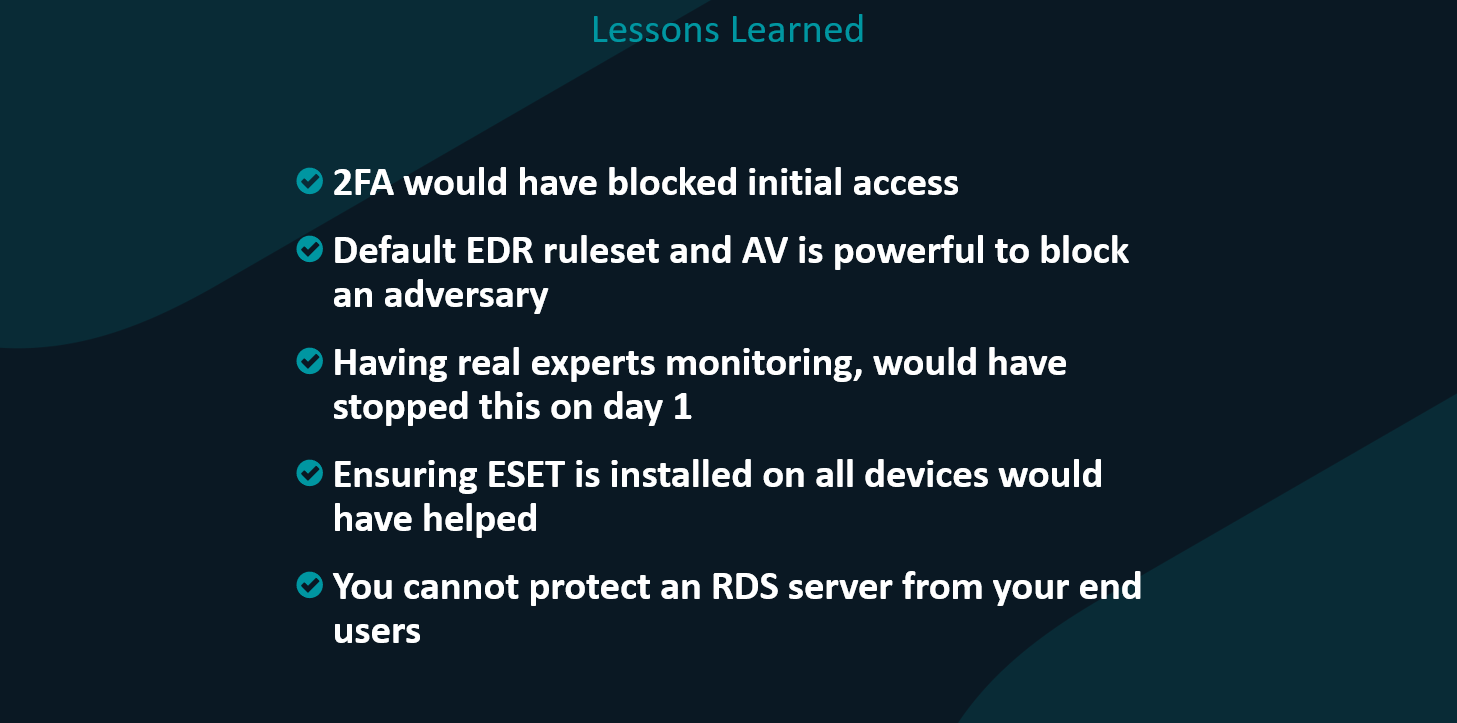 Lessons learned from the encounter with BlackBasta