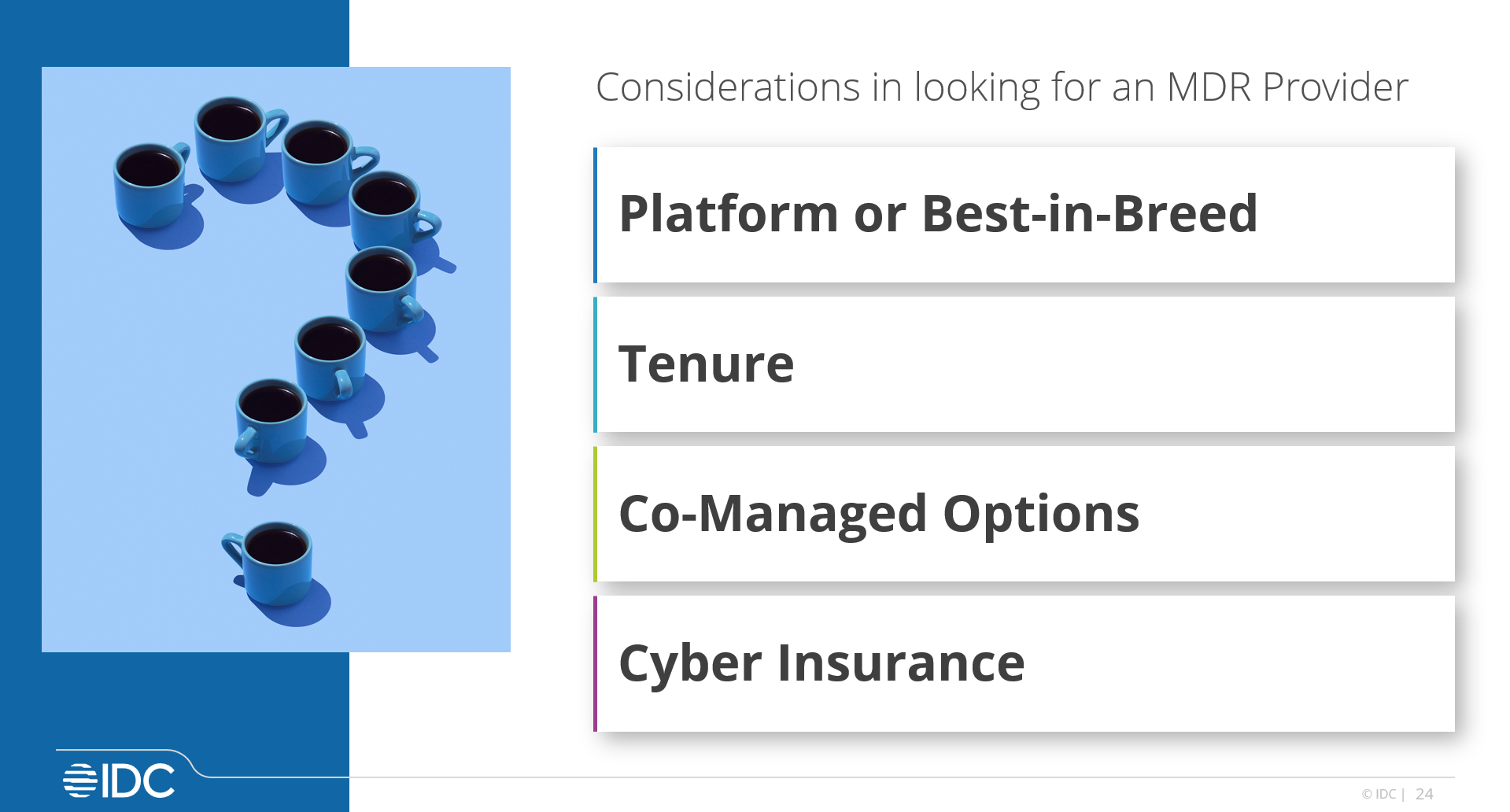 which MDR provider p2_IDC