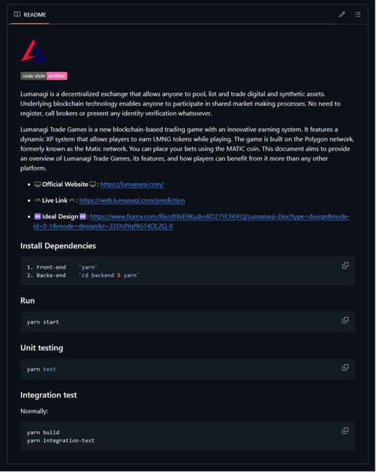 README of a trojanized GitHub project