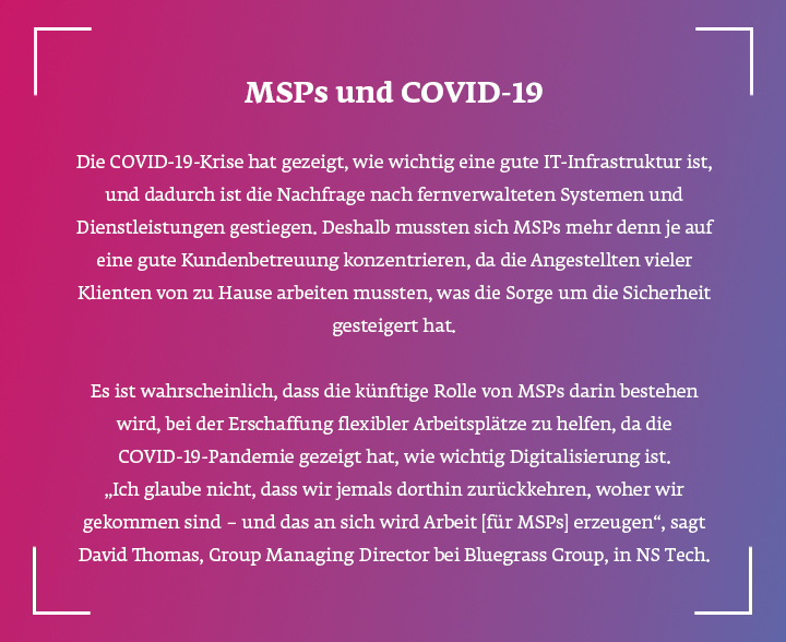 MSP und COVID 19