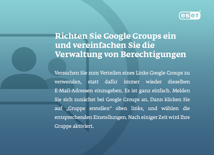 Warum Sie Google Groups verwenden sollten um Berechtigungen zu verwalten