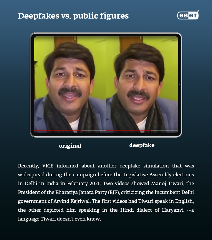 Deepfakes vs. public figures infobox