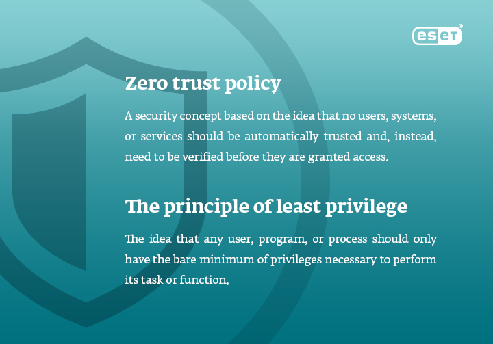  zero trust policy and least privilege principle