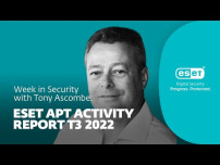Key takeaways from ESET's new APT Activity Report – Week in security with Tony Anscombe