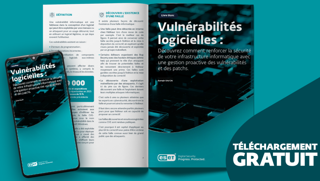 Vulnérabilités logicielles – Notre livre blanc offert