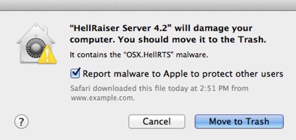 Mac OS X Snow Leopard intercepting some malware