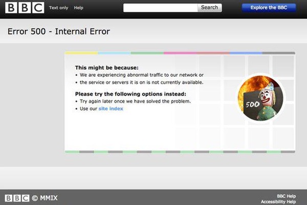 BBC website down