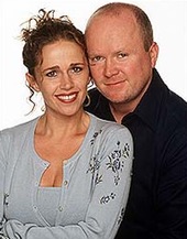 Lucy Benjamin and Steve McFadden