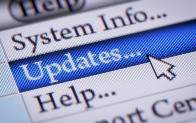 The always-on internet connections mean that it's easier than ever to keep software updated.
