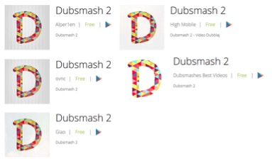 Figure 5 Other Dubsmash 2 variants