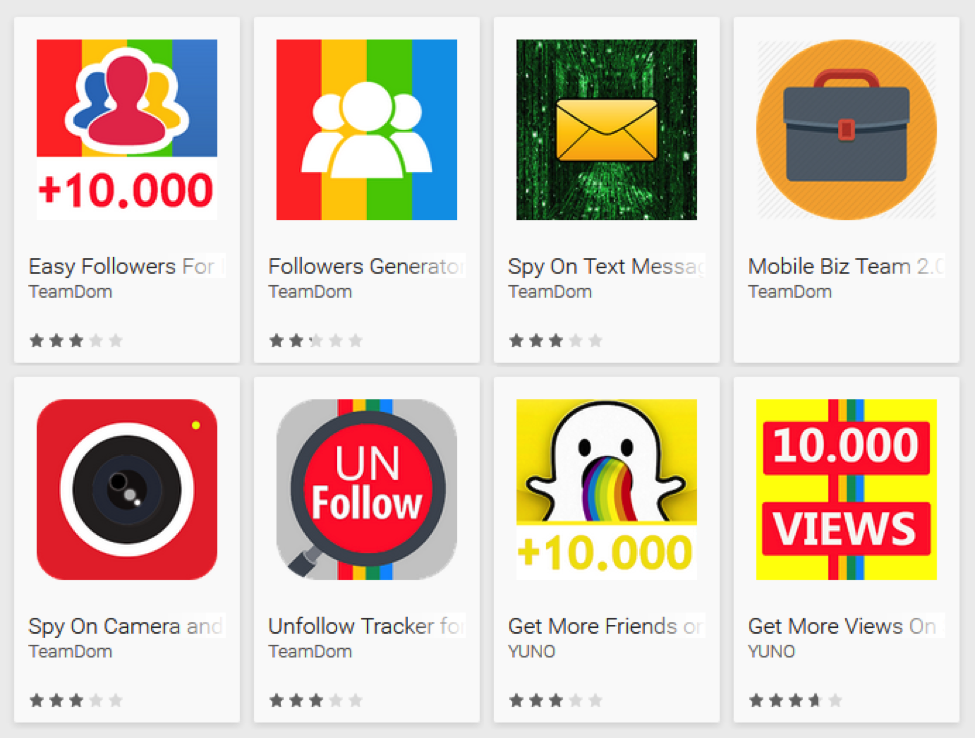 fake apps on Google Play