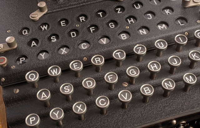 Enigma machine was cracked at Bletchley Park