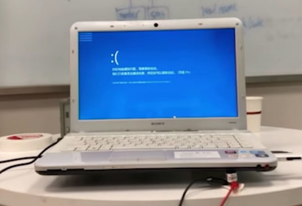 An acoustic attack can blue screen your Windows computer