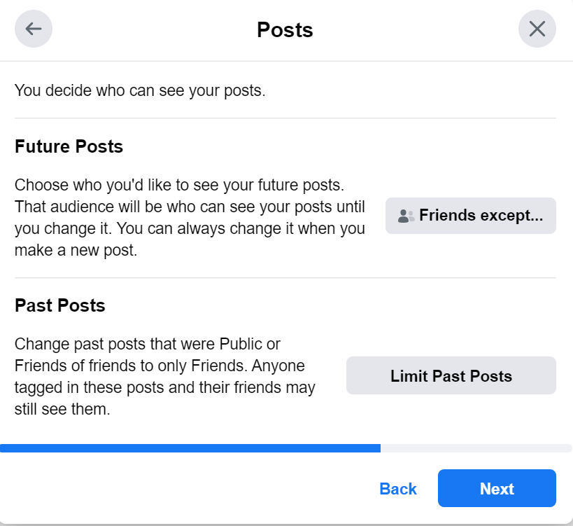 facebook review your data settings
