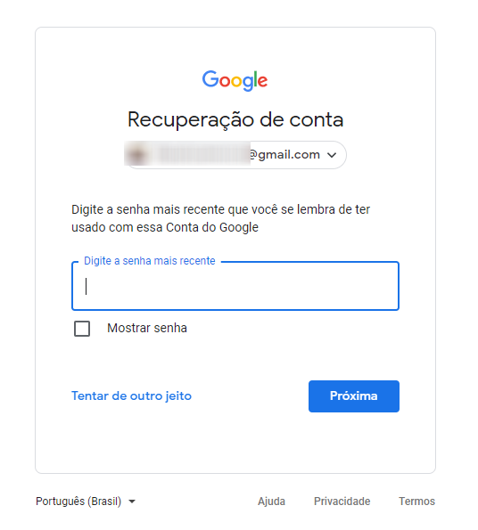 Como recuperar o nome de usuário ou a senha do Facebook, Gmail