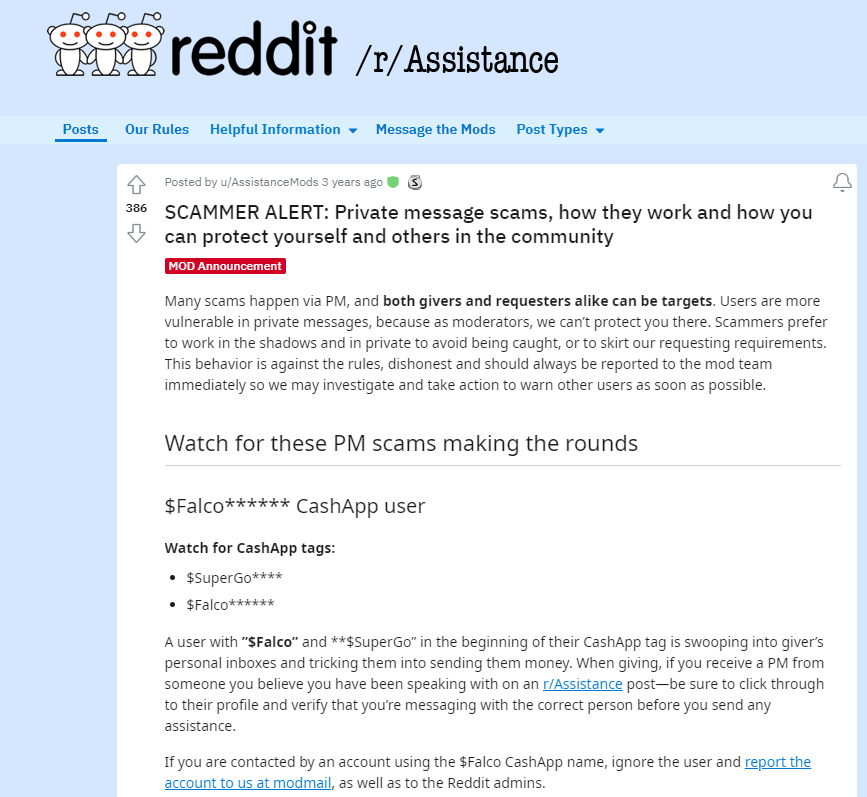 Learn it proper! How you can spot scams on Reddit