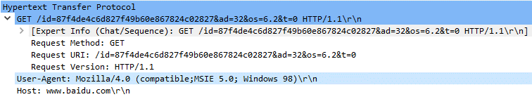 Figure 9. HTTP request sent by the orchestrator