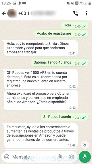 Whatsapp-estafas-ofertas-trabajo-scams-Amazon