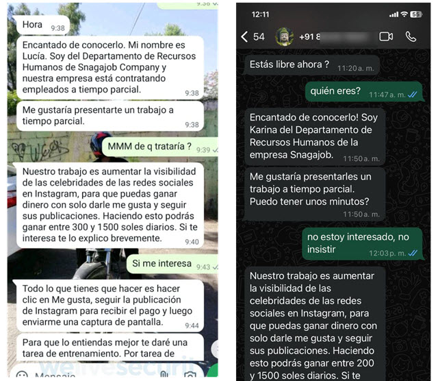 Whatsapp-estafas-ofertas-trabajo-scams-snagajob