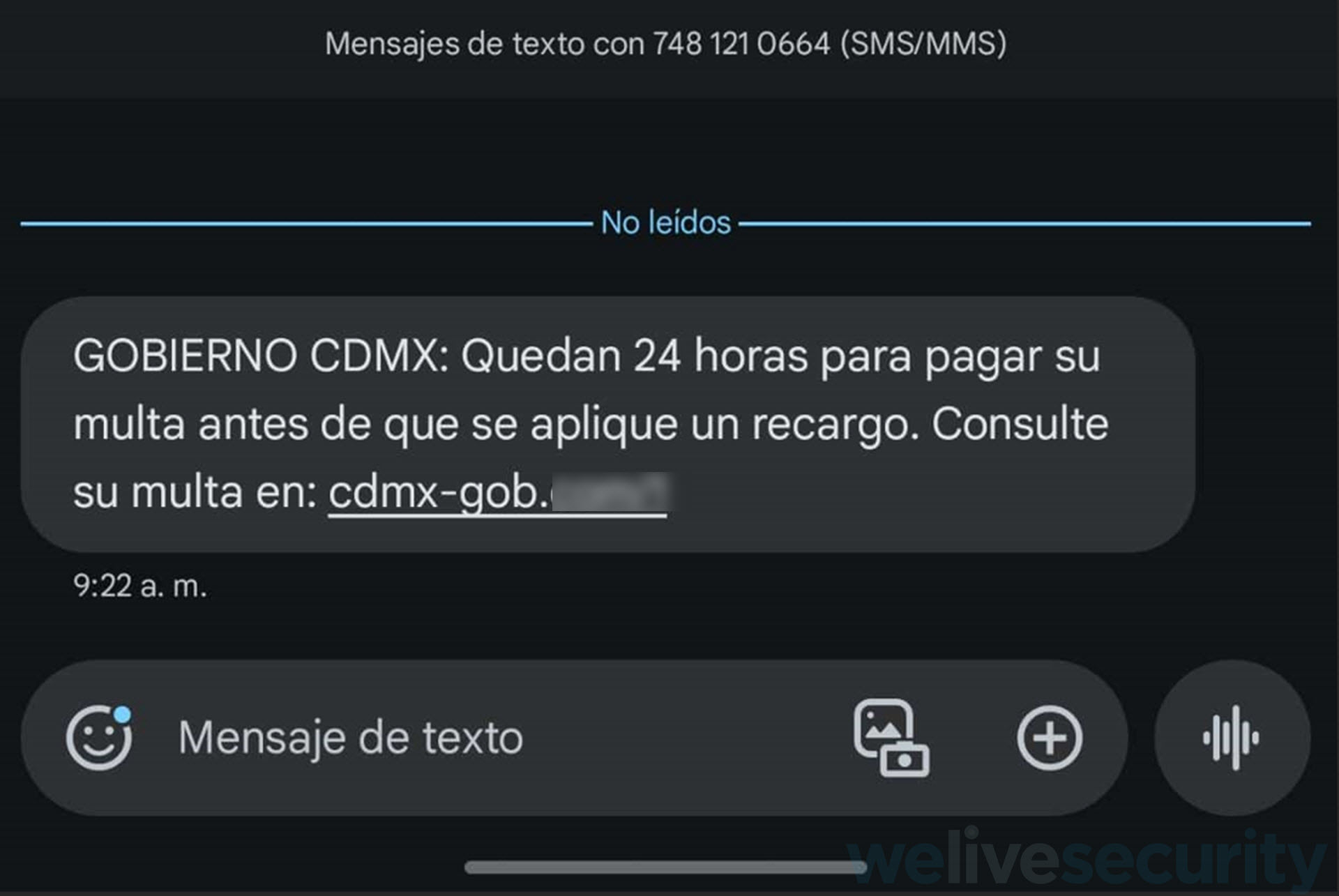 Phishing-sms-gobierno-mexico-mensaje