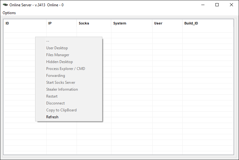 Figure 9. Features of the backconnect utility Figure 9. Features of the backconnect utility