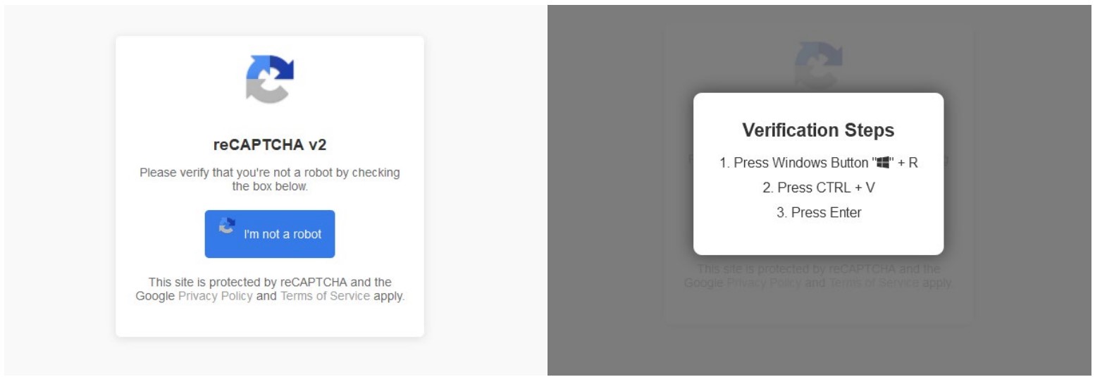 Example of a fake reCAPTCHA check (source: ESET Threat Report H1 2025) Example of a fake reCAPTCHA check (source: ESET Threat Report H1 2025)