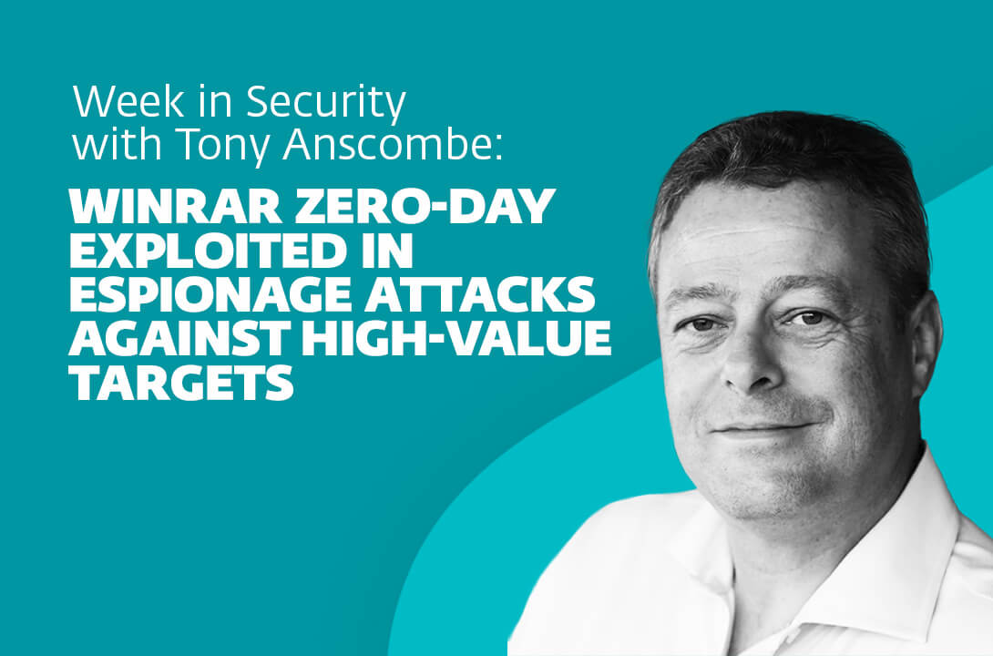 WinRAR zero-day exploited in espionage attacks against high-value targets