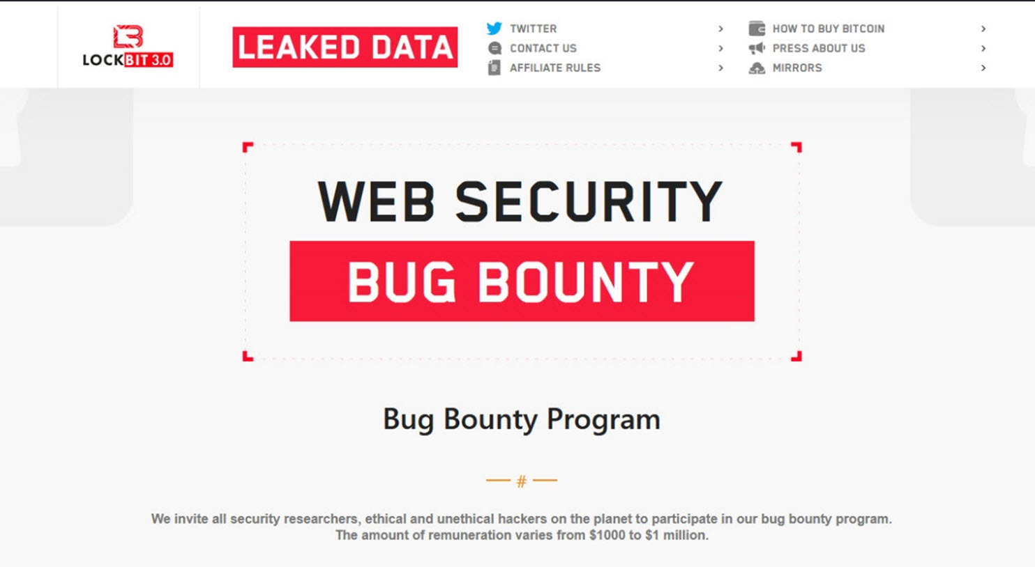 Data leak sites- grupos bugbounty-lockbit