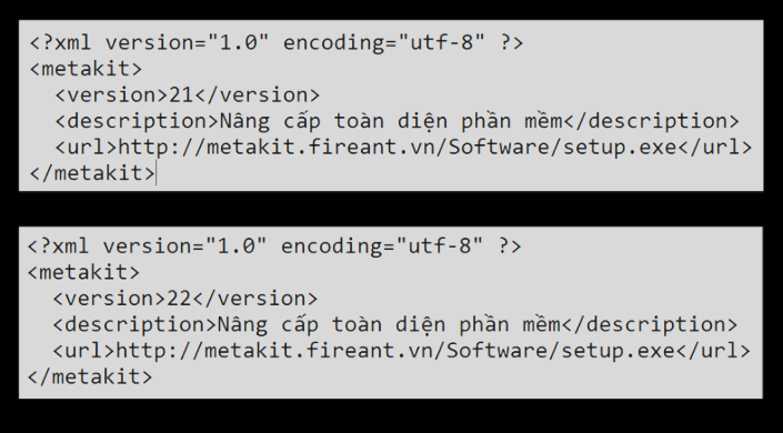 Figure 1. FireAnt MetaKit update configurations