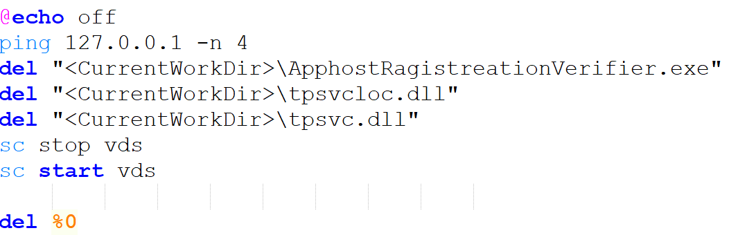Figure 5. affair-build.bat executed by the SprySOCKS loader